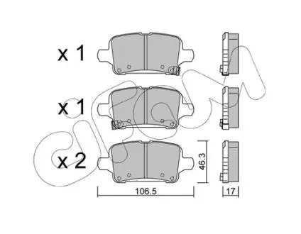 Фото клоки хамулк. opel insignia b 17- ти? CIFAM 822-1180-0 КЛОКИ ХАМУЛК. OPEL INSIGNIA B 17- ТИ? CIFAM 822-1180-0