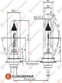 E:ЛАМПА H7 12V-55W Eurorepar 1616431480