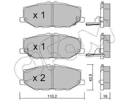 КОЛОДКИ HAMULC. SUZUKI JIMNY 18?D CIFAM 822-1215-0