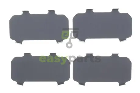 Комплект протискрипних пластин (передніх) Toyota Camry/Rav 4 IV 01- (Akebono) FRENKIT 940101