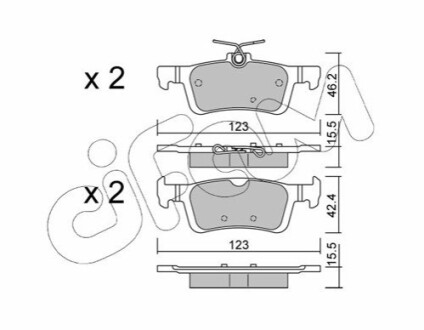 КОЛОДКИ HAMULC. PEUGEOT 308 II 13-Й? CIFAM 822-986-0 (фото 1)