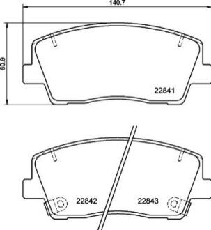 КЛОКИ ХАМУЛК. KIA STINGER 17- PRZ?D BREMBO P30108