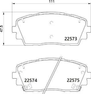 КОЛОДКИ HAMULC. KIA PICANTO 11-PRZ?D BREMBO P30115