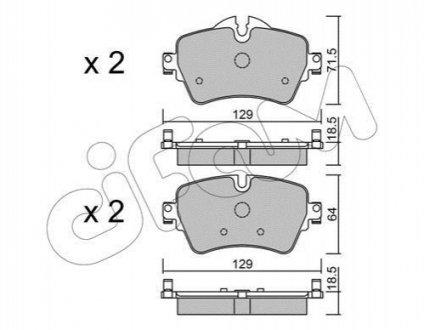 КЛОКИ ХАМУЛК. MINI COOPER 13- PRZ?D CIFAM 822-1013-0