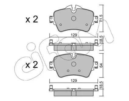 КЛОКИ ХАМУЛК. MINI COOPER 13- PRZ?D CIFAM 822-1013-0