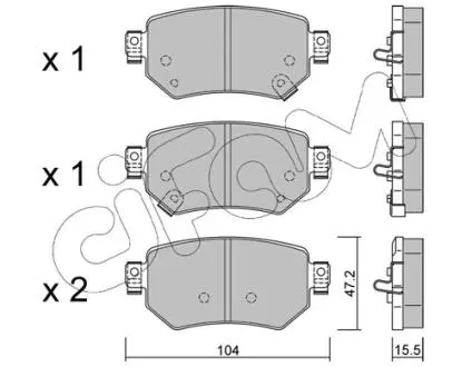 Фото mazda гальмівні колодки задні 6 (gj) 12/12- CIFAM 822-1159-0 MAZDA гальмівні колодки задні 6 (GJ) 12/12- CIFAM 822-1159-0