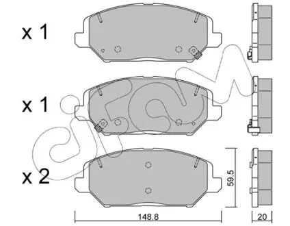 КОЛОДКИ HAMULC. HYUNDAI I30 16-ПРЗ?D CIFAM 822-1163-0