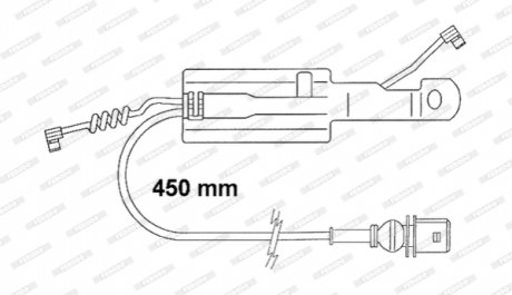 Сигнализатор, износ тормозных колодок FERODO FAI166