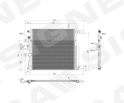 Радіатор кондиціонера /SIG-/ Signeda RDG39061A