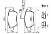 КОЛОДКИ HAMULC. FIAT PUNTO 14-PRZ?D BOSCH 0986494698 (фото 7)