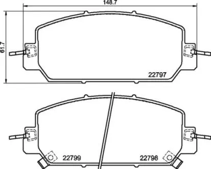КОЛОДКИ HAMULC. HONDA CR-V 17-PRZ?D BREMBO P28098
