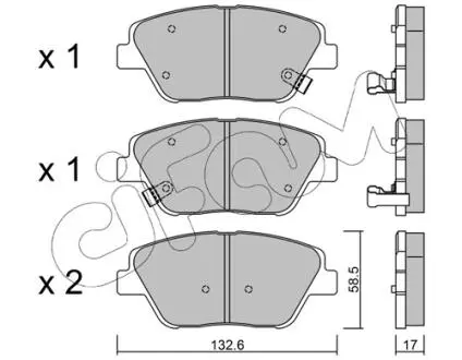 HYUNDAI Тормозн.колодки передн.Sonata NF,Kia Optima 09- CIFAM 822-945-0