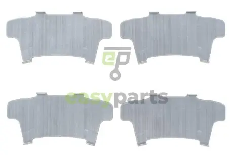 Комплект протискрипних пластин (задніх) Nissan Pathfinder III 05- (Tokico) FRENKIT 940131