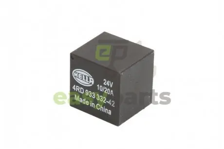 Реле 24 В, 20A/10A, 5 -пол., від -40 °C, до 125 °C HELLA 4RD 933 332-421