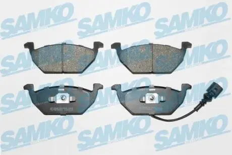 Колодки Хэм. AUDI / SEAT / VW С ДАТЧИКОМ SAMKO 5SP692