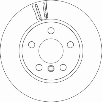 Диск HAM LUCAS BMW I3 переднийD TRW DF6715