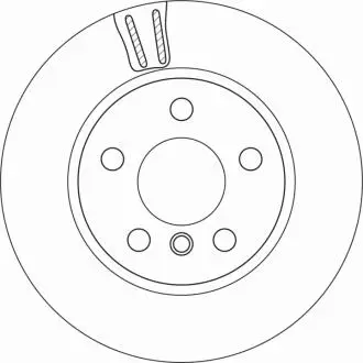 Диск HAM LUCAS BMW I3 переднийD TRW DF6715