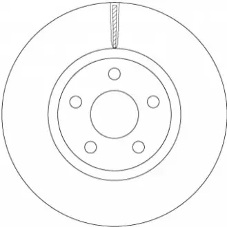 Фото тарча хамулк. ford s-max 15- prz?d TRW DF6810S ТАРЧА ХАМУЛК. FORD S-MAX 15- PRZ?D TRW DF6810S