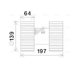 Электродвигатель, вентиляция салона AVA COOLING BW8480