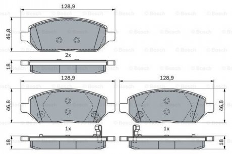 OPEL колодки гальм. передн. Karl 1,015- BOSCH 0986494906