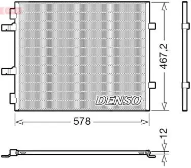 Конденсер кондиціонера DENSO DCN20042