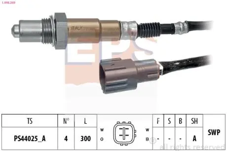 SONDA LAMBDA CITROEN PEUGEOT TOYOTA EPS 1.998.269