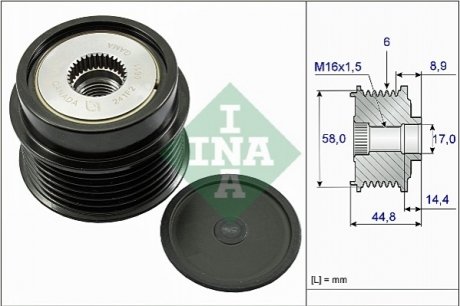 Механізм вільного ходу генератора INA 535 0271 10 (фото 1)