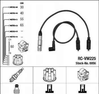 ПШЕВ.ВЫС.НАП.КПЛ. СИДЕНЬЕ VW NGK RC-VW225