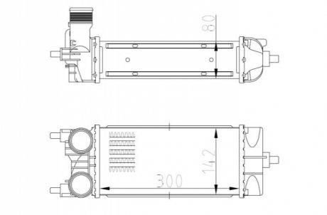 ИНТЕРКУЛЕР FORD ECOSPORT 1.5D 12- NRF 309071 (фото 1)