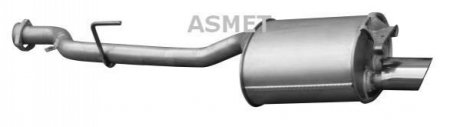 Глушитель выхлопных газов конечный ASMET 01.072