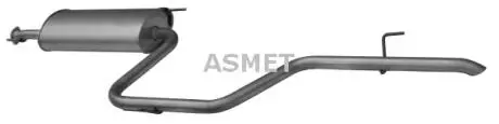 Глушник вихлопних газів кінцевий ASMET 02.036