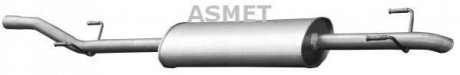 Глушитель выхлопных газов конечный ASMET 02.045 (фото 1)