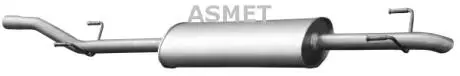 Глушник вихлопних газів кінцевий ASMET 02.045