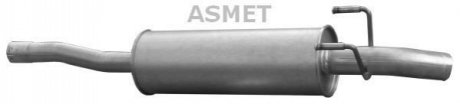 Глушник вихлопних газів кінцевий ASMET 02.054 (фото 1)
