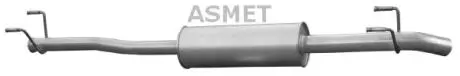 Глушник вихлопних газів кінцевий ASMET 02.058