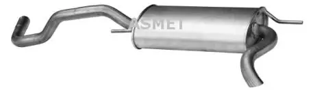 Глушник вихлопних газів кінцевий ASMET 03.049