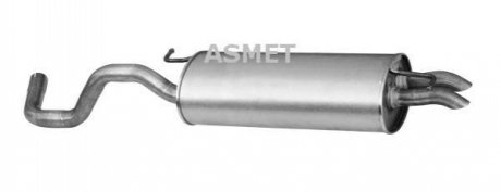 Глушитель выхлопных газов конечный ASMET 03.090 (фото 1)