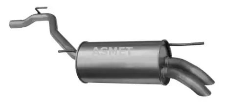 Глушитель выхлопных газов конечный ASMET 04.082