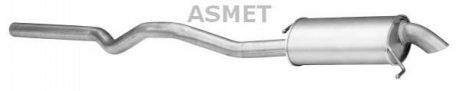 Глушник вихлопних газів кінцевий ASMET 04.111 (фото 1)