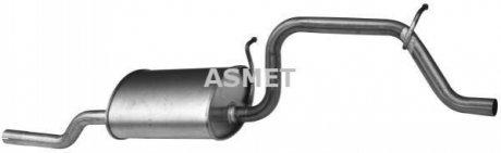 Глушник вихлопних газів кінцевий ASMET 05.148 (фото 1)