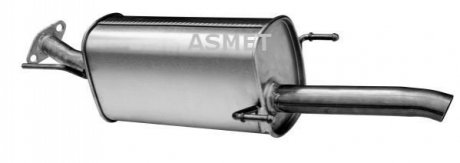 Глушник вихлопних газів кінцевий ASMET 05.161