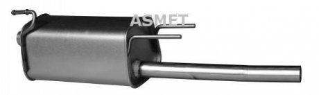 Глушитель выхлопных газов конечный ASMET 05.168 (фото 1)