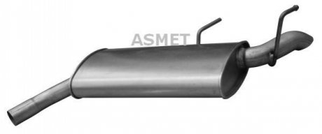 Глушитель выхлопных газов конечный ASMET 05.176 (фото 1)