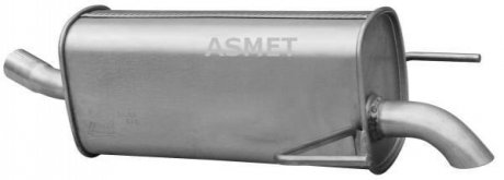 Глушник вихлопних газів кінцевий ASMET 05.180