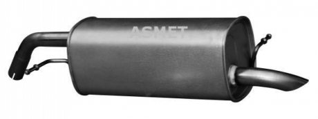 Глушитель выхлопных газов конечный ASMET 07.181 (фото 1)