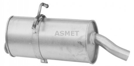 Глушник вихлопних газів кінцевий ASMET 08.079 (фото 1)