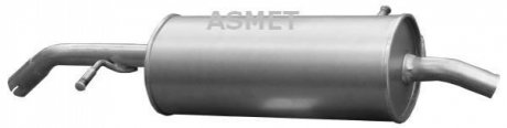 Глушник вихлопних газів кінцевий ASMET 09.048