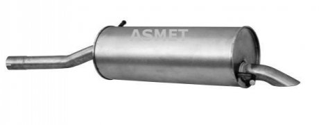 Глушник вихлопних газів кінцевий ASMET 09.094 (фото 1)