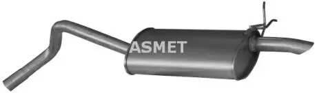 Глушитель выхлопных газов конечный ASMET 10.051