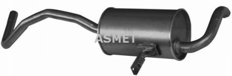 Глушник вихлопних газів кінцевий ASMET 10.104 (фото 1)